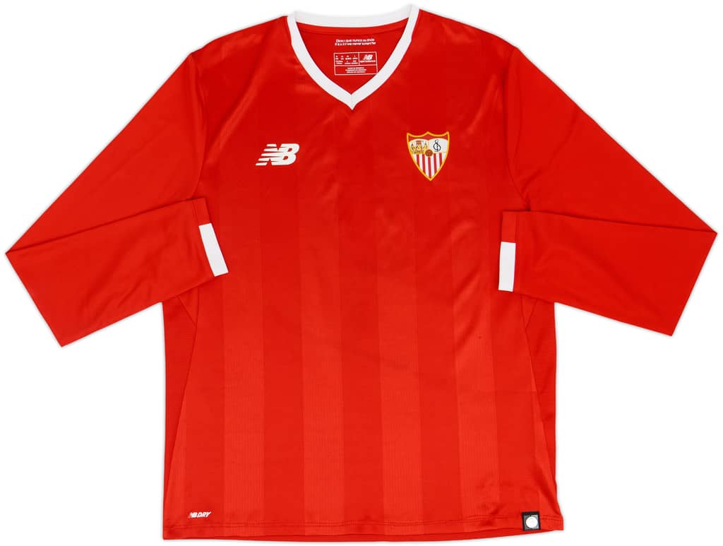 2017-18 Sevilla Away L/S Shirt - 8/10 - (M)