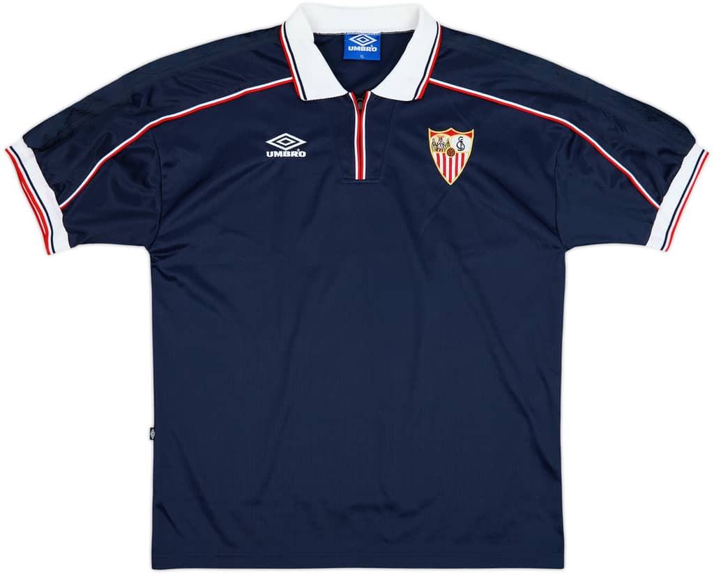 Camiseta de la tercera equipación del Sevilla 1999-01 - 6/10 - (XL)