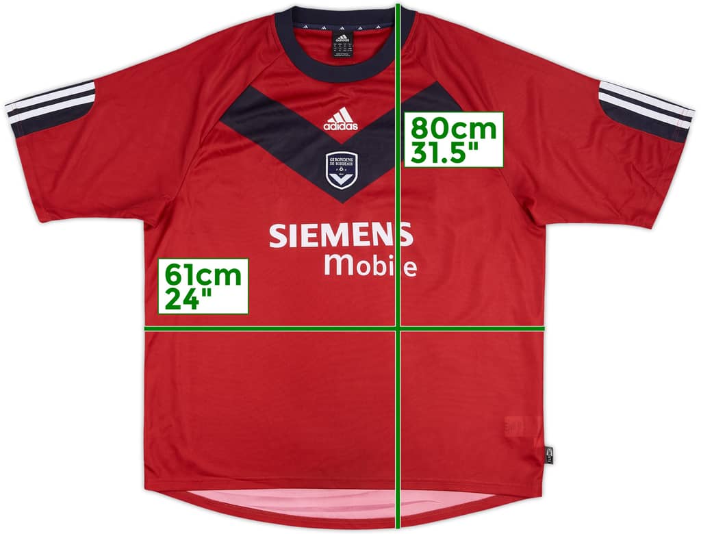 Camiseta de la tercera equipación del Bordeaux 2002-03 - 8/10 - (XL)