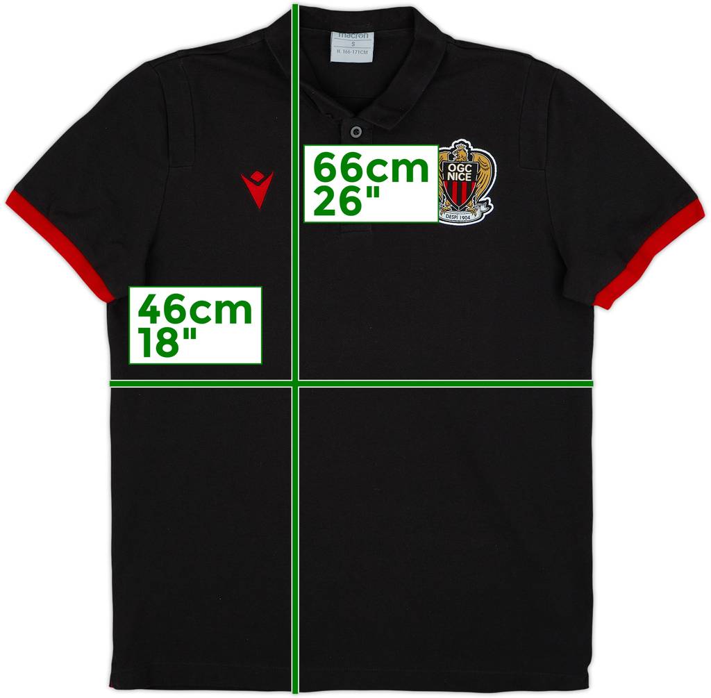 2019-20 Nice Macron Polo Shirt - 7/10 - (S)