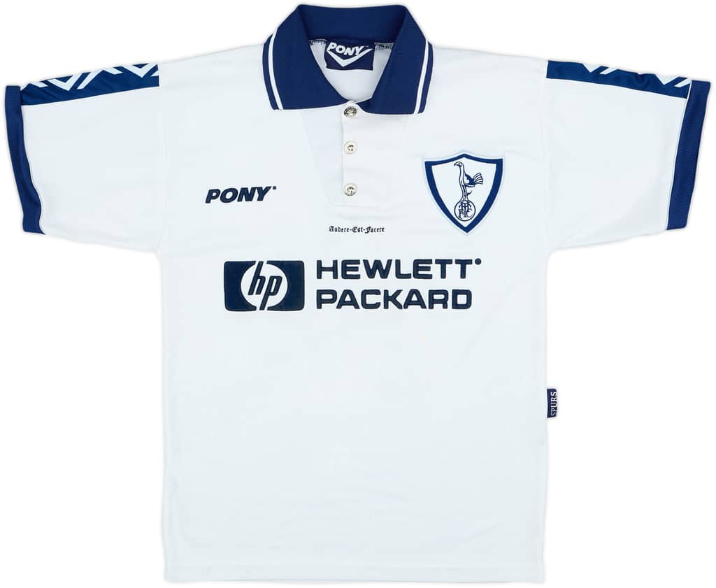1995-97 Tottenham Home Shirt - 7/10 - (M.Boys)
