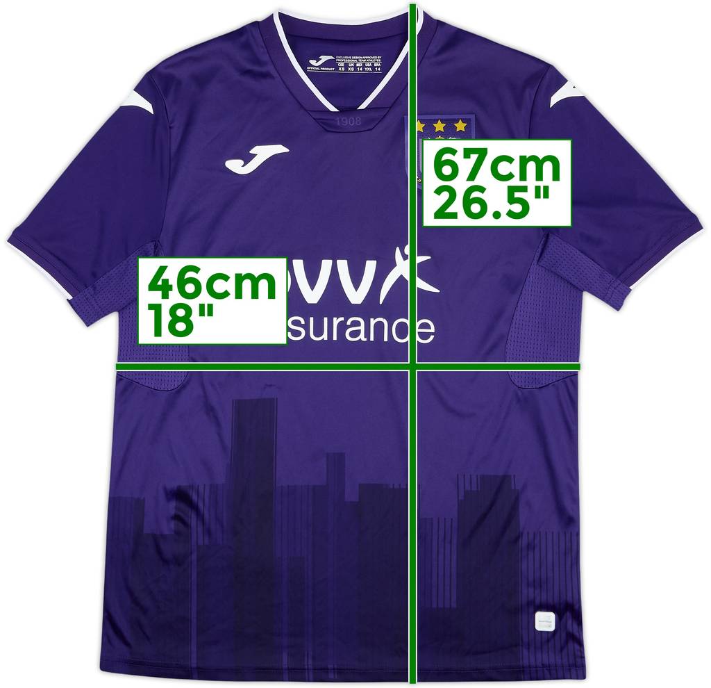 2020-21 Anderlecht Home Shirt - 8/10 - (XS)