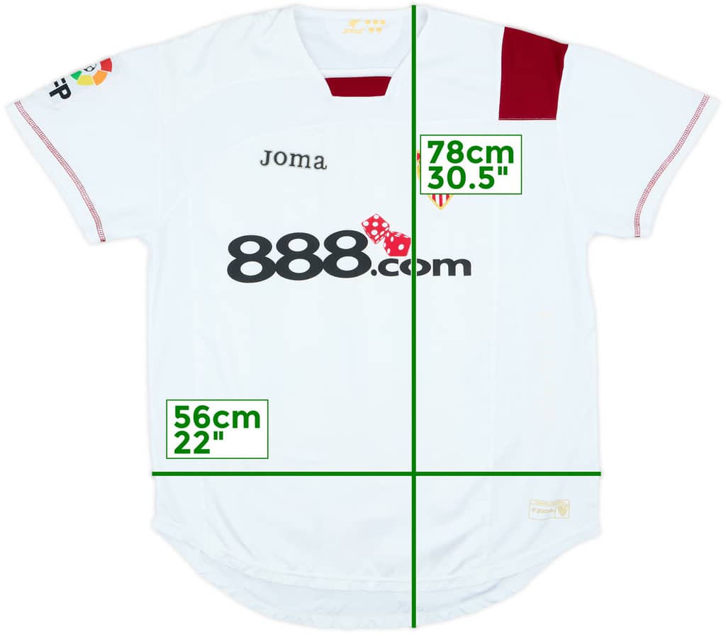 2007-08 Sevilla Home Shirt - 8/10 - (L)