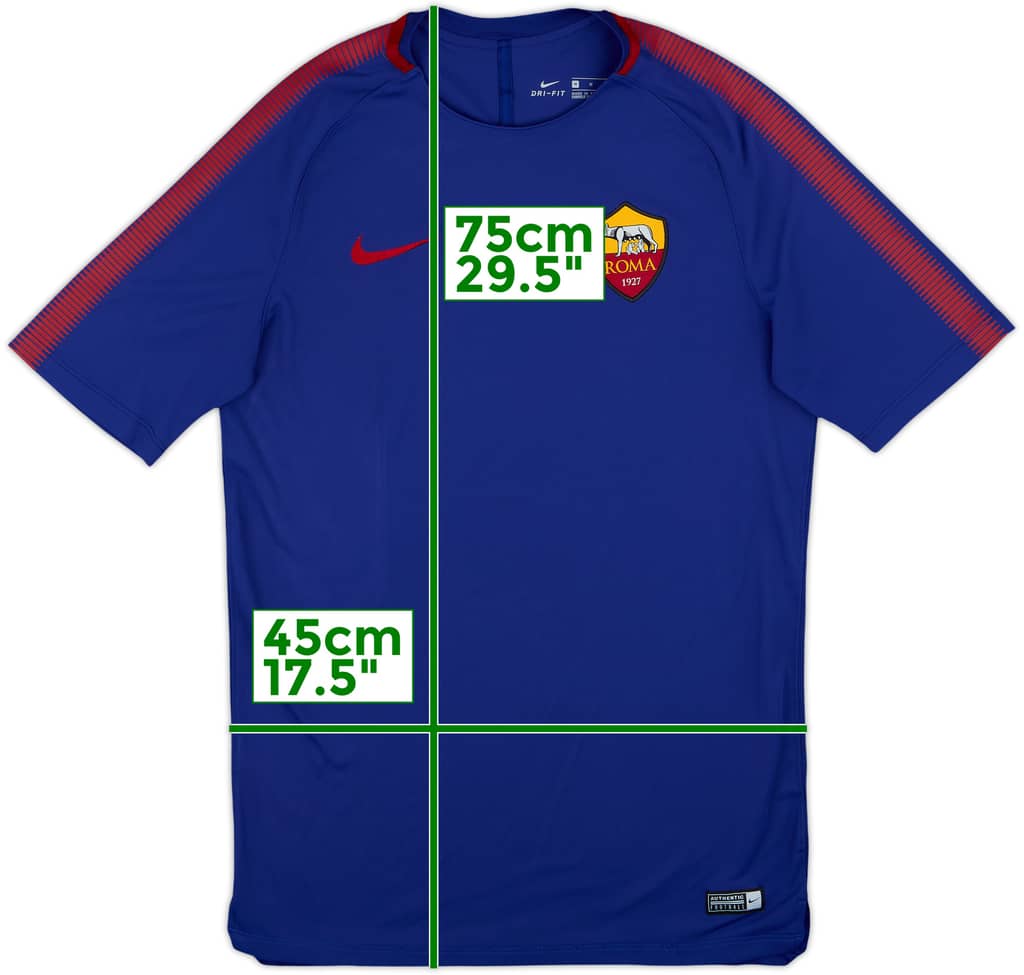 2017-18 Roma Nike Training Shirt - 8/10 - (M)