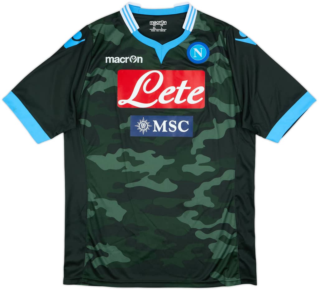 2013-14 Napoli Away Shirt - 9/10 - (XL)