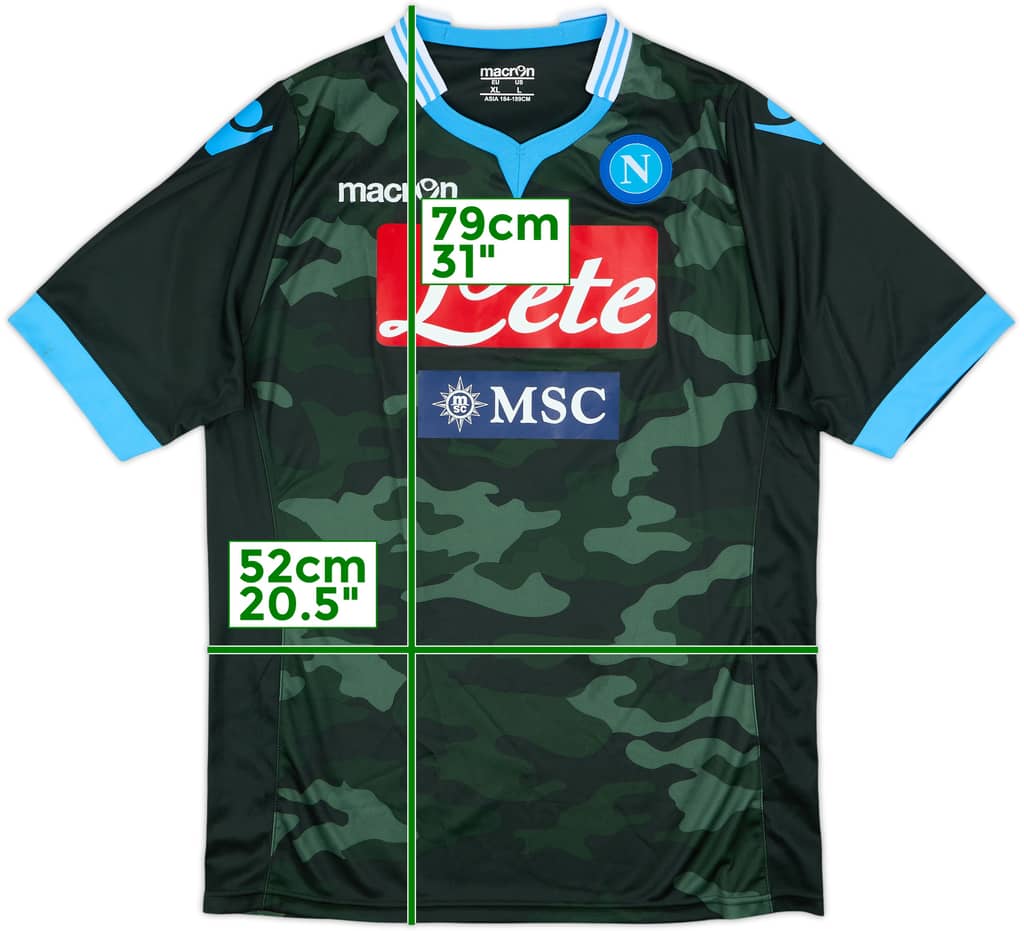 2013-14 Napoli Away Shirt - 9/10 - (XL)