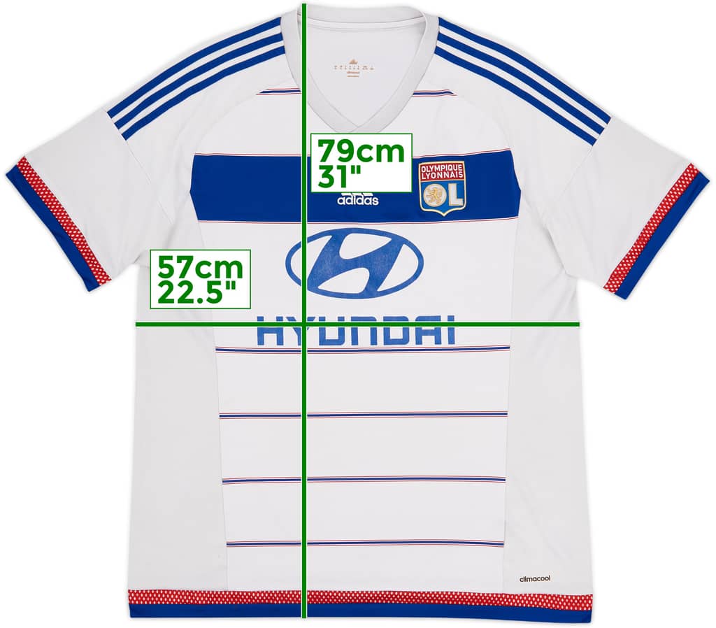 2015-16 Lyon Home Shirt - 4/10 - (XL)