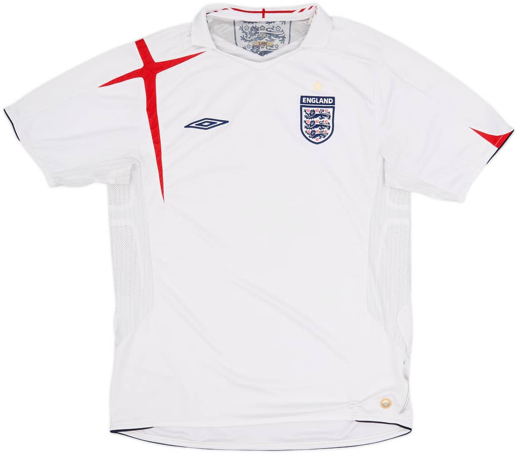 2005-07 England Home Shirt - 5/10 - (L)