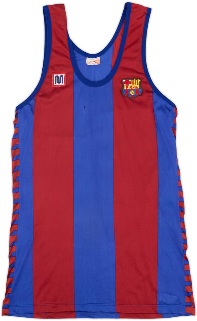 1984-89 Barcelona Meyba Basketball Jersey - 5/10 - (L)