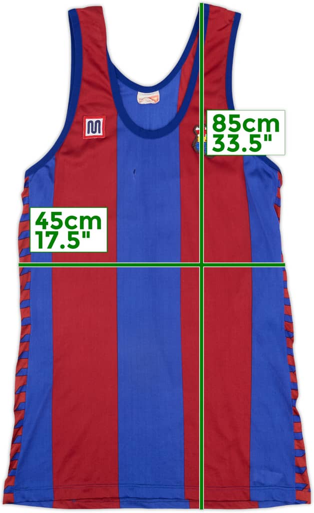 1984-89 Barcelona Meyba Basketball Jersey - 5/10 - (L)