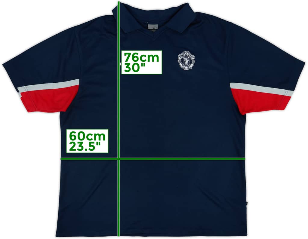 2002-03 Manchester United Nike Polo Shirt - 8/10 - (XL)