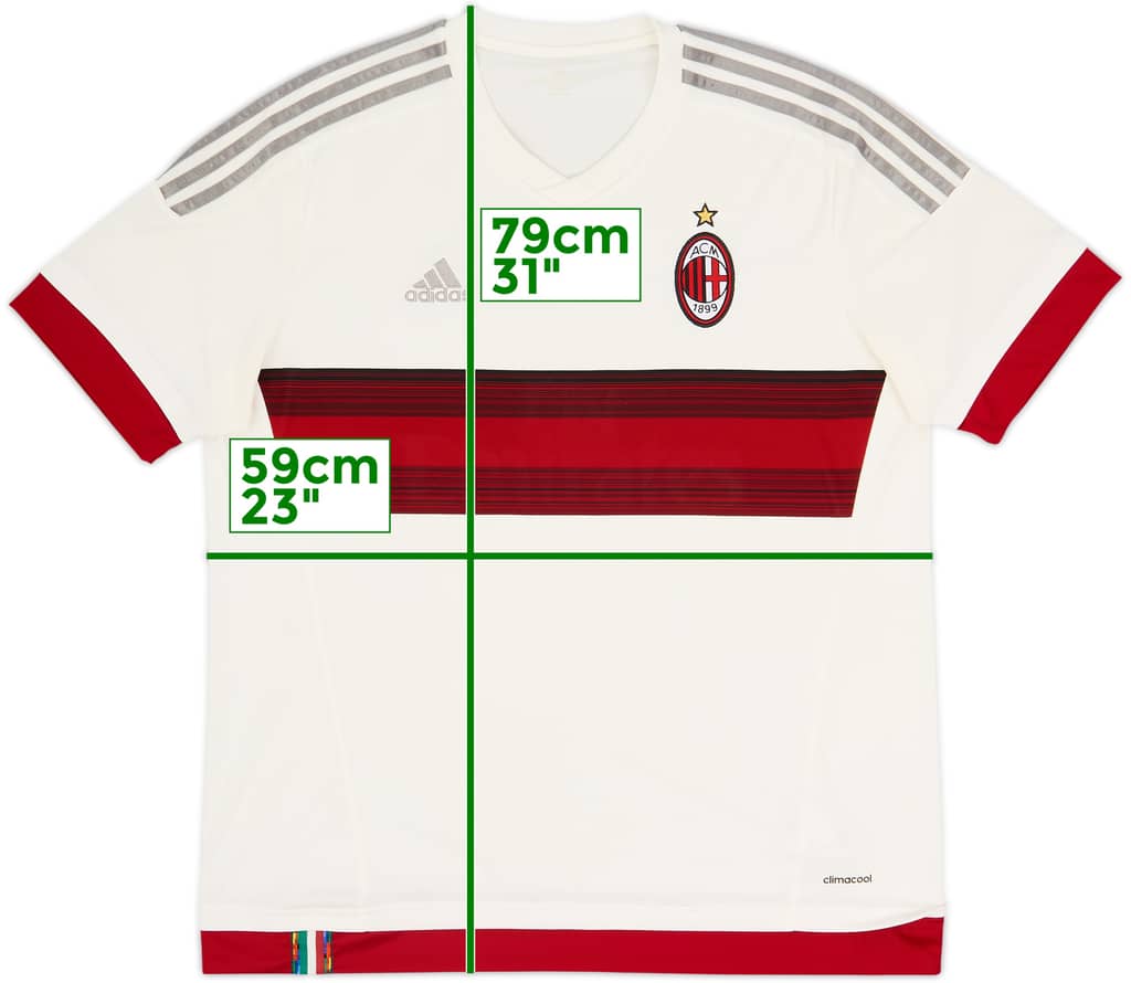 2015-16 AC Milan Away Shirt - 4/10 - (XL)