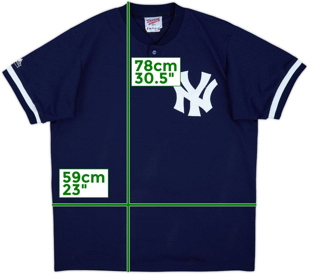 1994-95 New York Yankees Majestic Authentic Batting Practice Jersey - 9/10 - (L)