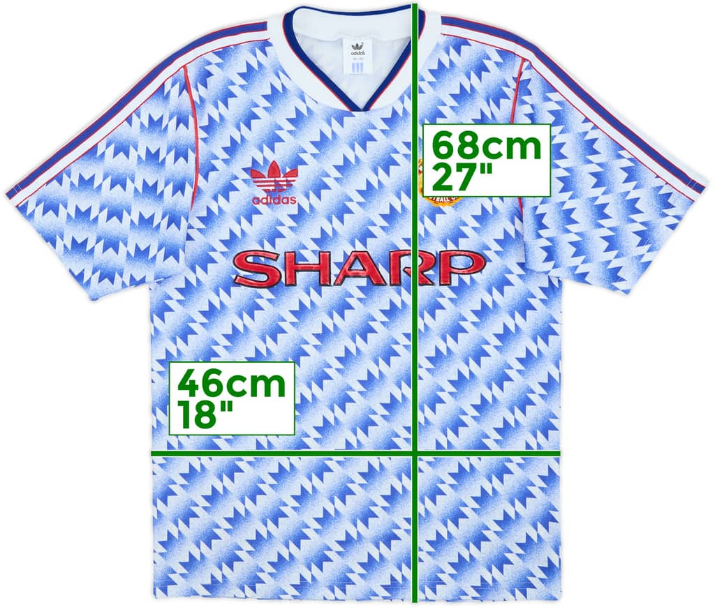1990-92 Manchester United Away Shirt - 8/10 - (S)