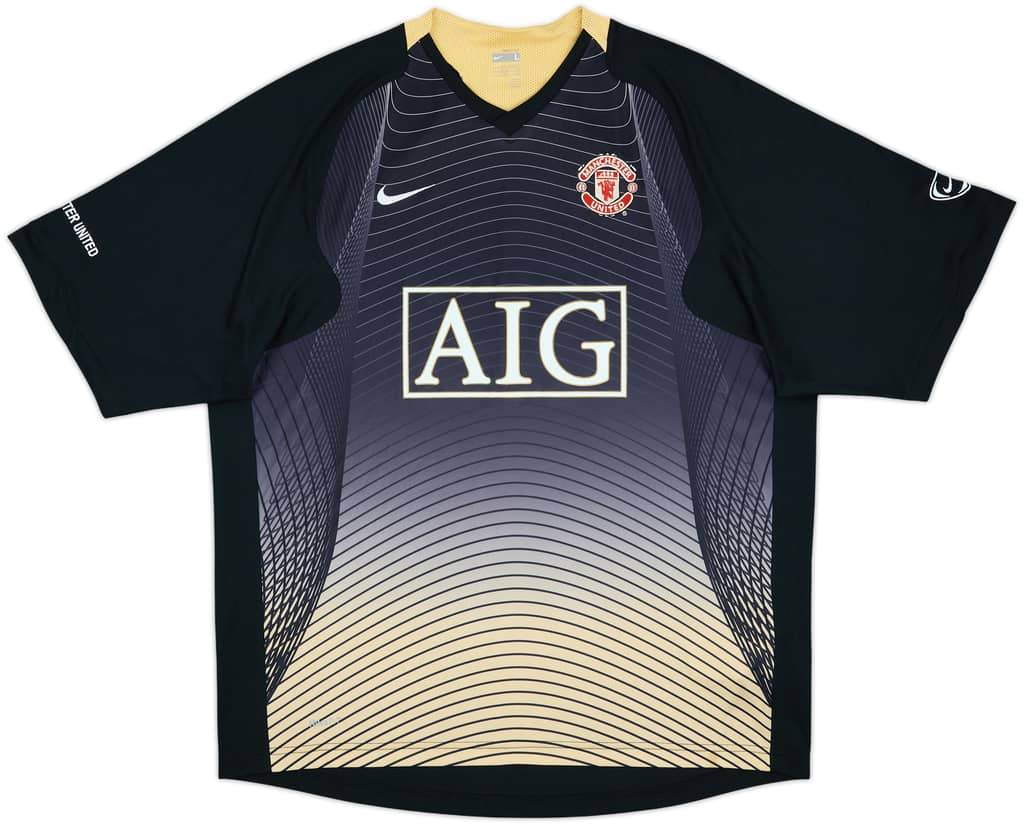 2007-08 Manchester United Nike Training Shirt - 9/10 - (L)