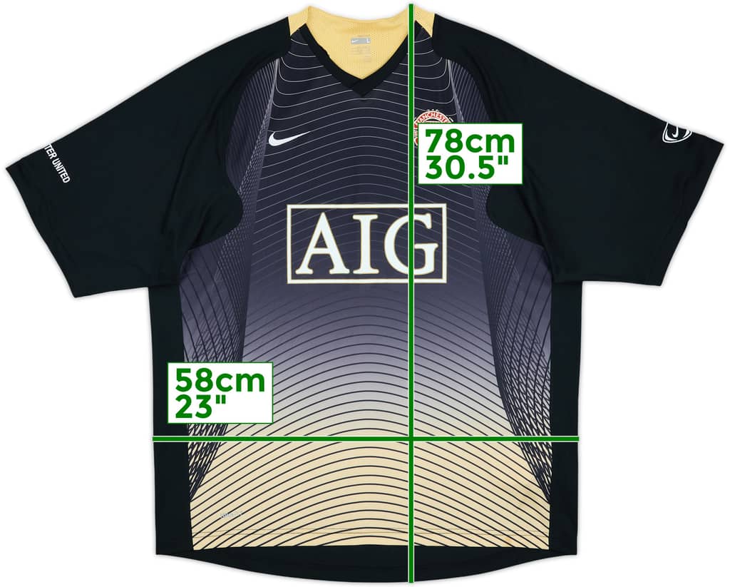 2007-08 Manchester United Nike Training Shirt - 9/10 - (L)