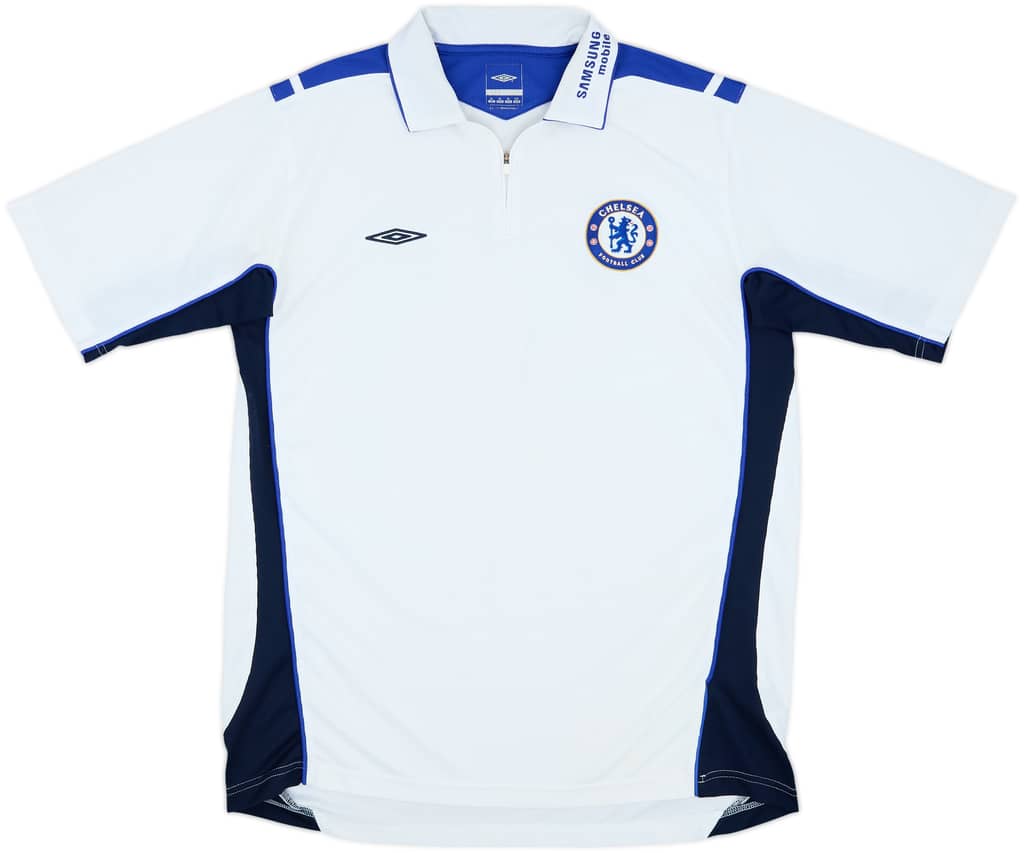 2005-06 Chelsea Umbro 1/4 Zip Polo Shirt - 6/10 - (XL)