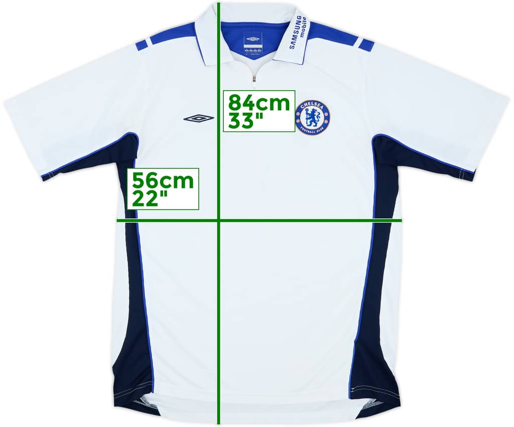 2005-06 Chelsea Umbro 1/4 Zip Polo Shirt - 6/10 - (XL)