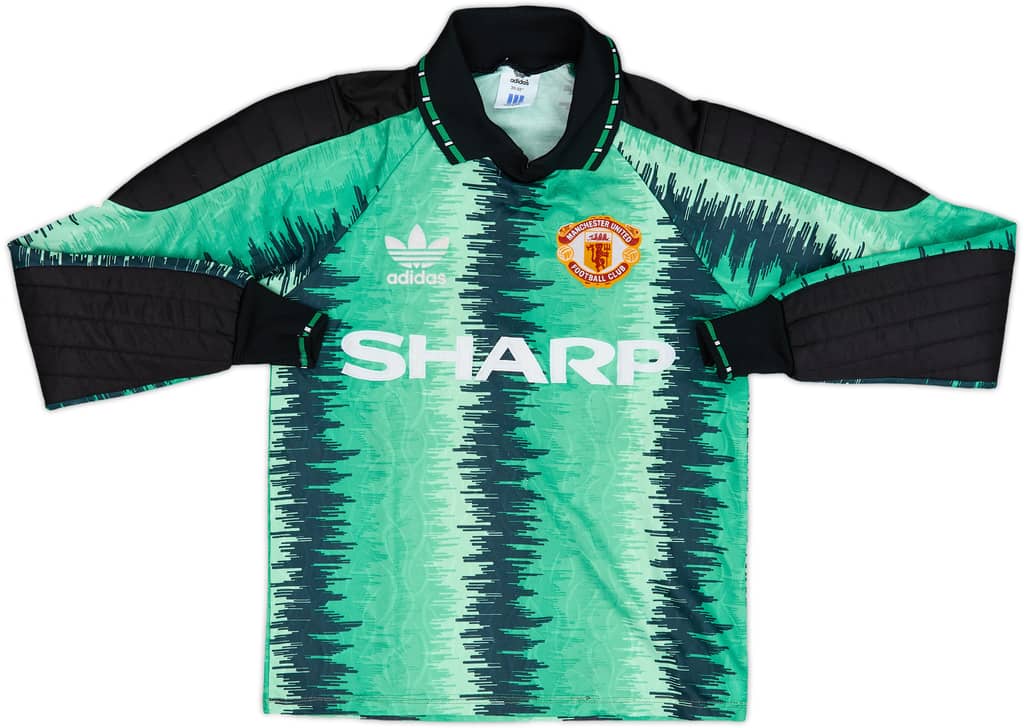1990-92 Manchester United GK Shirt - 8/10 - (L.Boys)