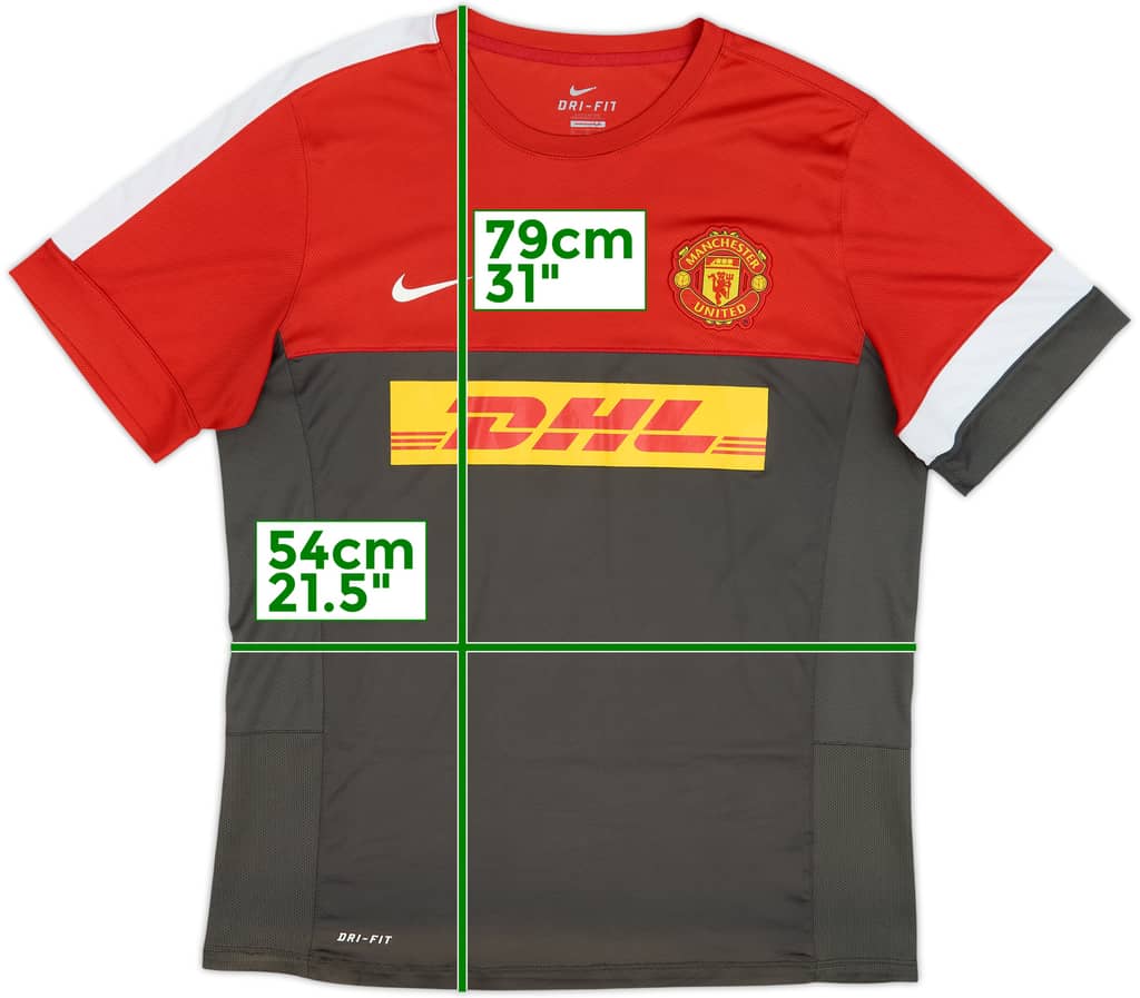 2012-13 Manchester United Nike Training Shirt - 7/10 - (XL)
