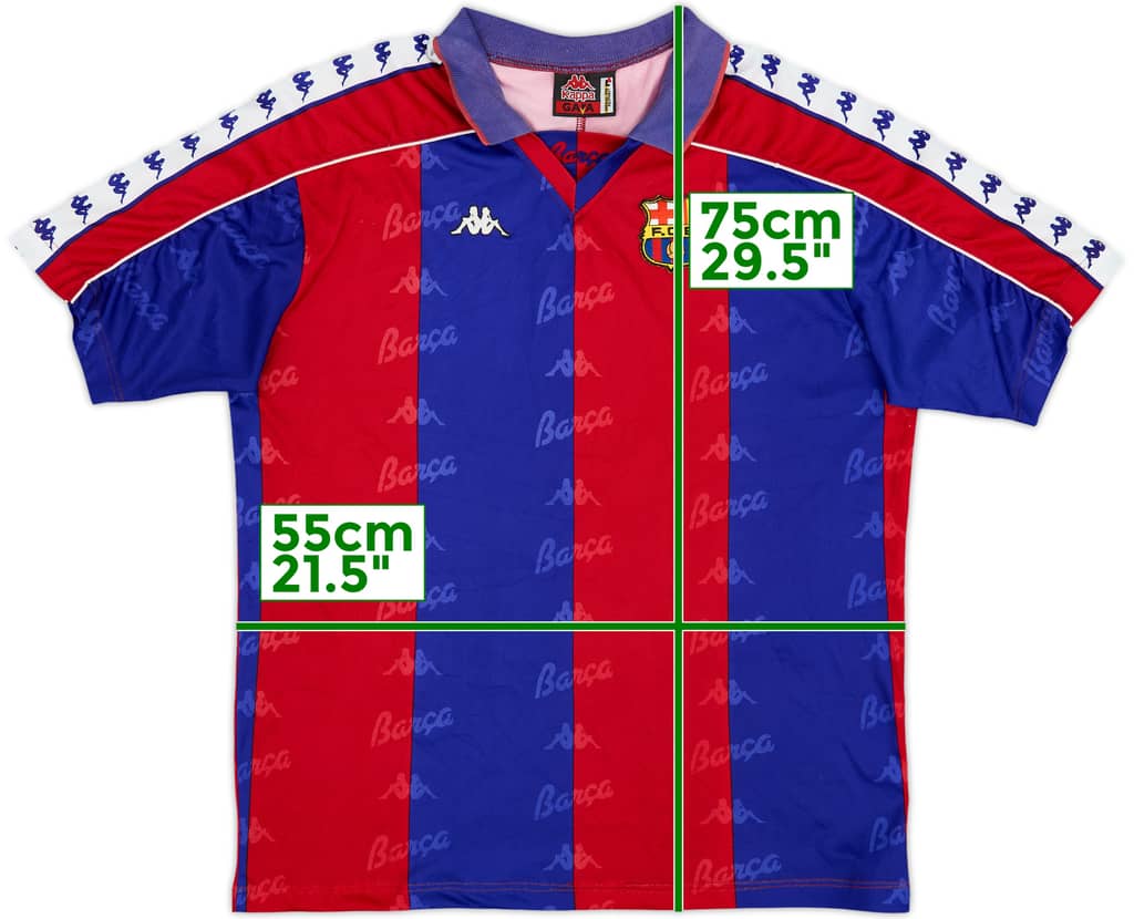 1992-95 Barcelona Home Shirt - 6/10 - (L)