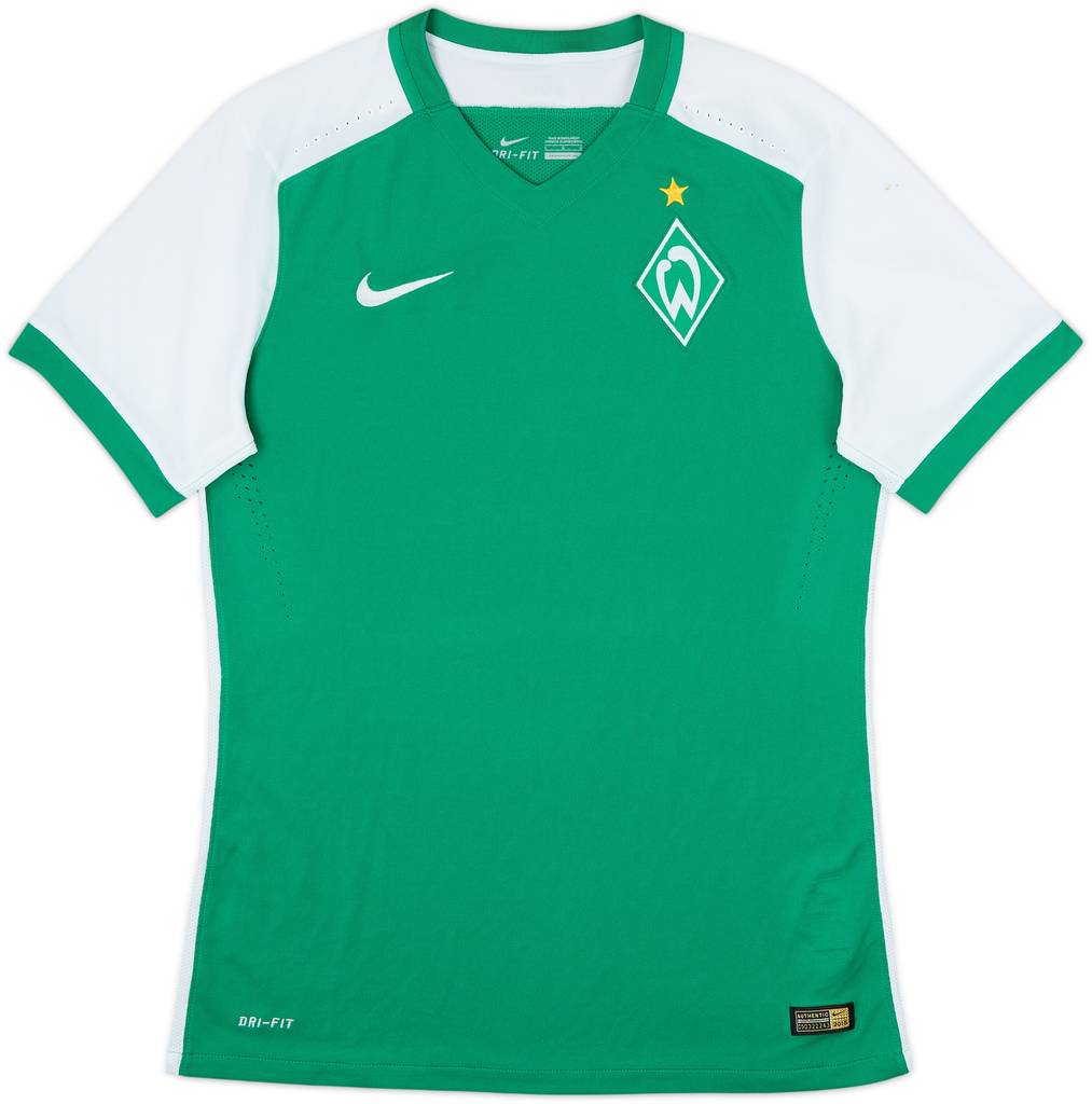 Camiseta de local versión jugador del Werder Bremen 2015-16 - 7/10 - (L)