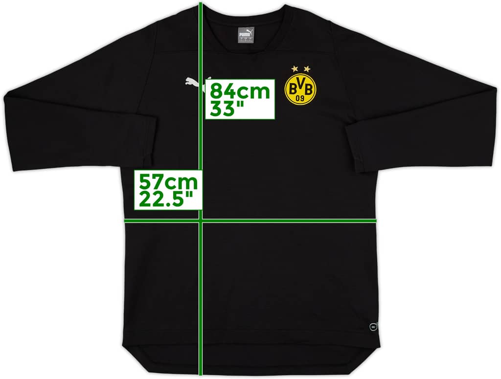 2018-19 Borussia Dortmund Puma Sweat Top - 8/10 - (L)