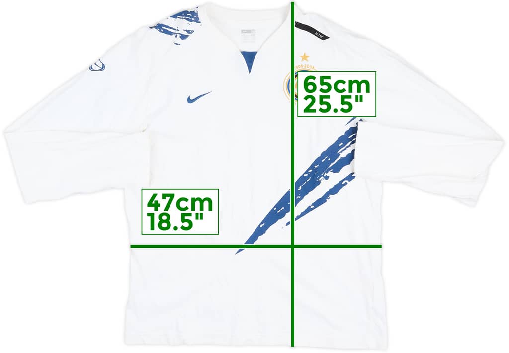 2007-08 Inter Milan Nike Cotton Tee - 7/10 - (M)