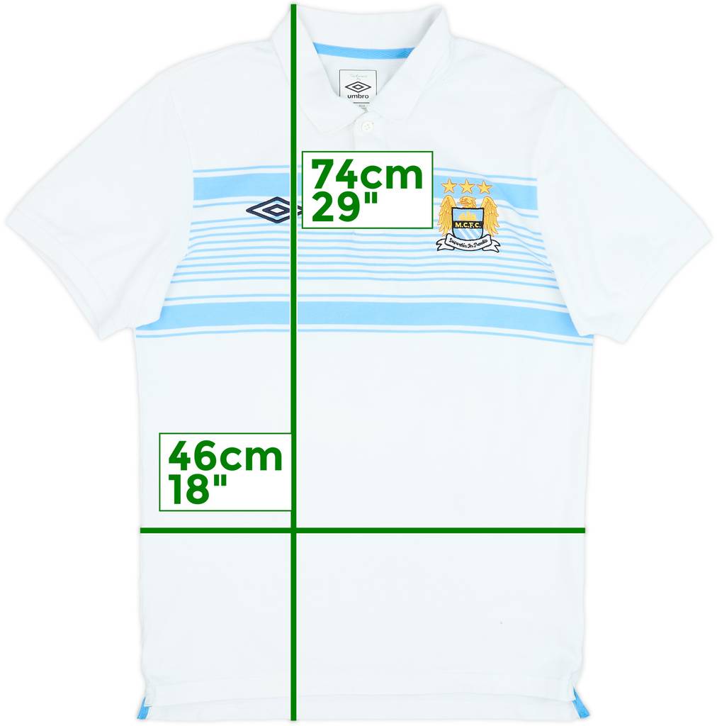 2010-11 Manchester City Umbro Polo Shirt - 8/10 - (M)
