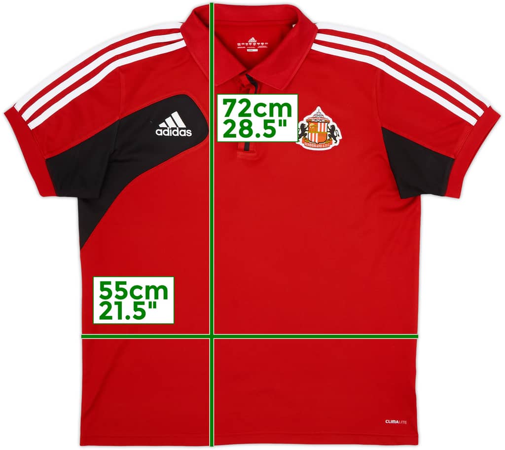 2012-13 Sunderland adidas Polo Shirt - 8/10 - (M)