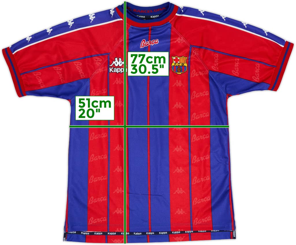 1997-98 Barcelona Home Shirt - 8/10 - (M)