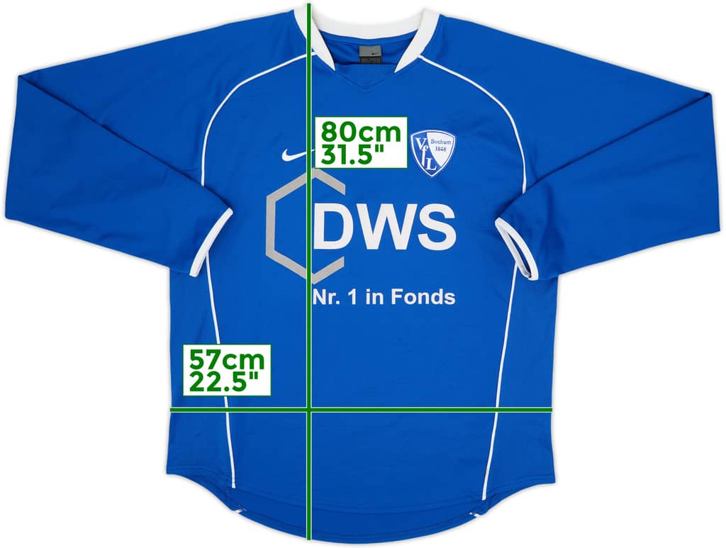2003-04 VfL Bochum Home L/S Shirt - 8/10 - (L)