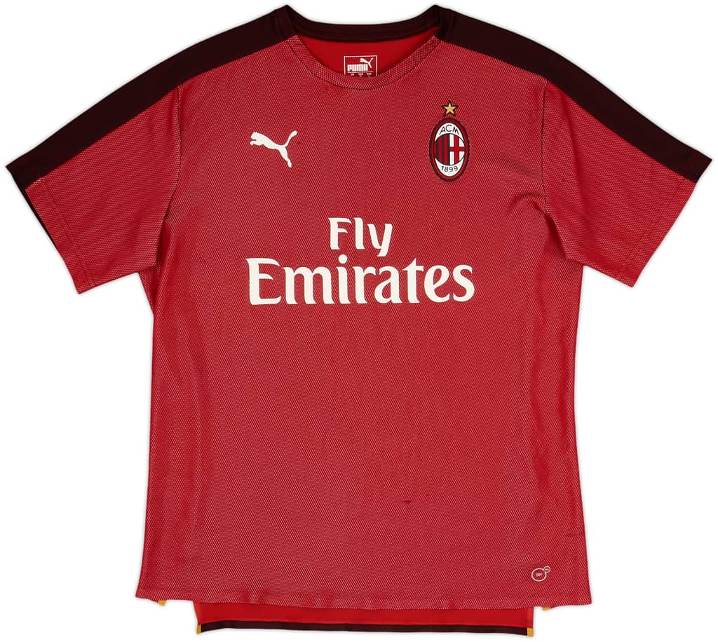 2018-19 AC Milan Puma Training Shirt - 8/10 - (L)