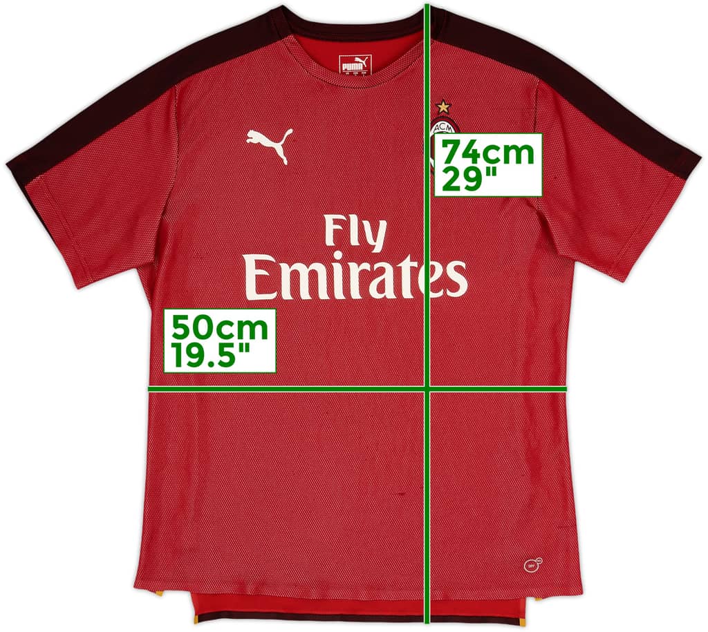 2018-19 AC Milan Puma Training Shirt - 8/10 - (L)