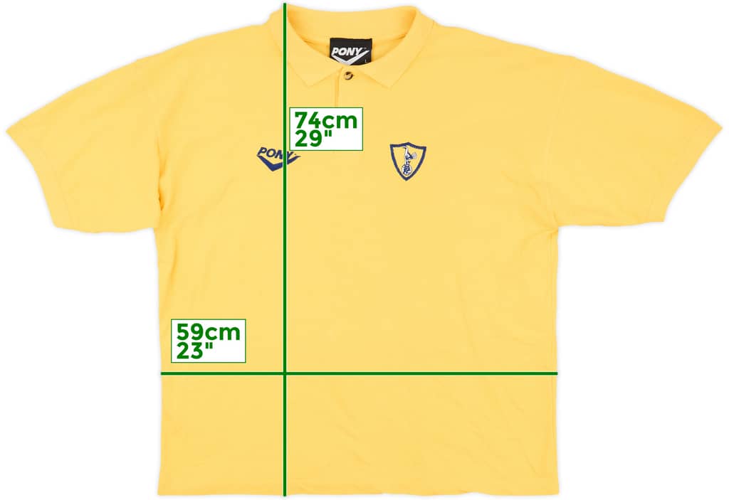 1995-96 Tottenham Pony Polo Shirt - 8/10 - (L)