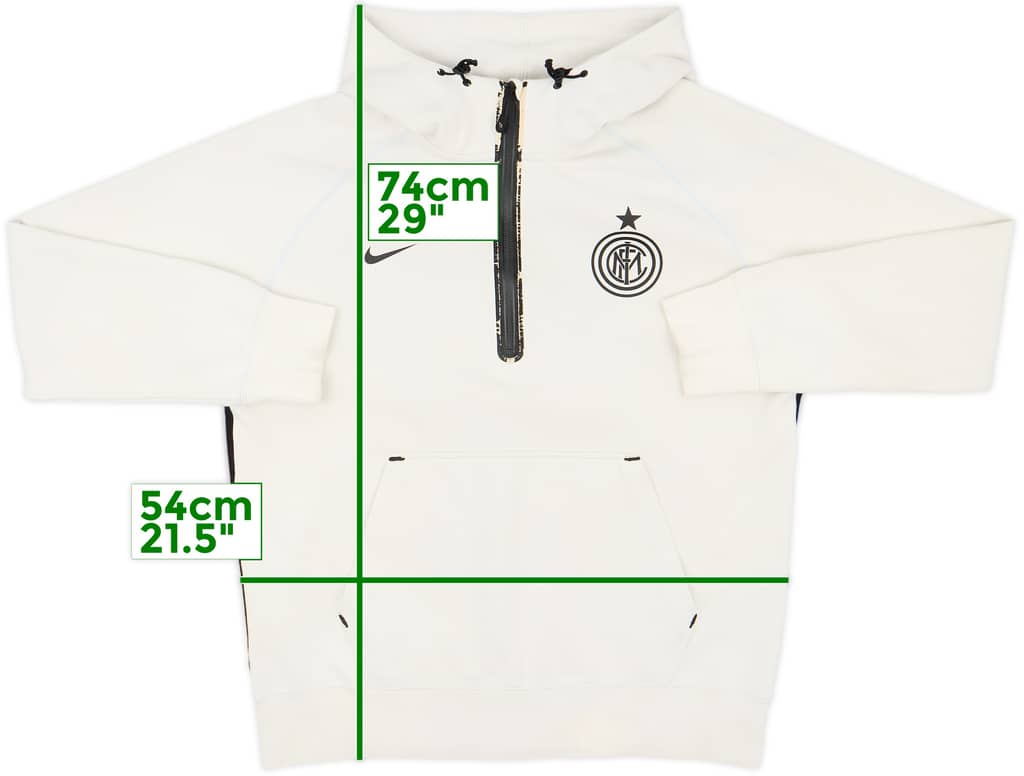 2011-12 Inter Milan Nike 1/2 Zip Hooded Track Jacket - 5/10 - (M)