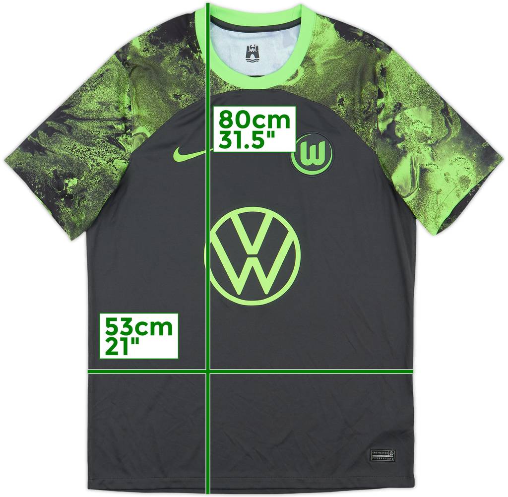 2023-24 Wolfsburg Away Shirt - 9/10 - (L)