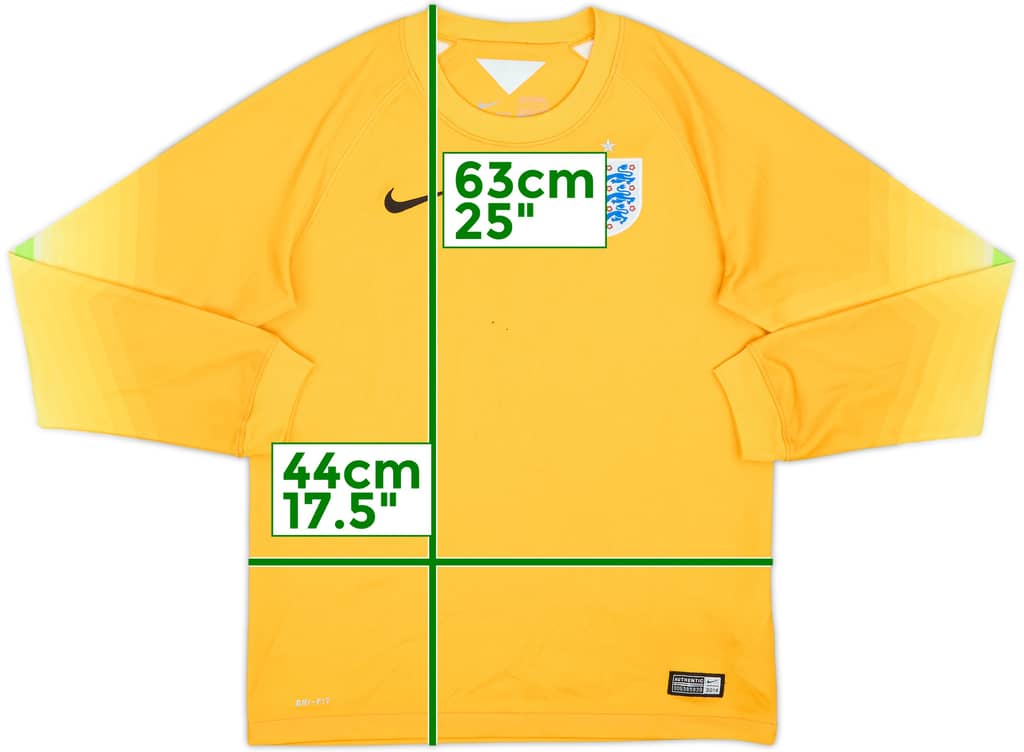 2014-15 England GK Shirt - 6/10 - (L.Boys)
