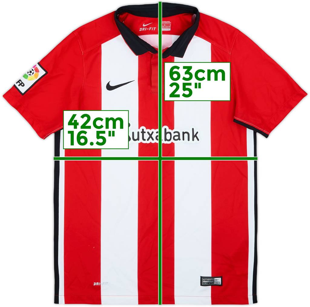 2015-16 Athletic Bilbao Home Shirt - 8/10 - (L.Boys)