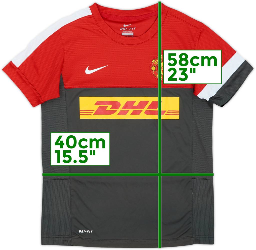 2012-13 Manchester United Nike Training Shirt - 8/10 - (M.Boys)