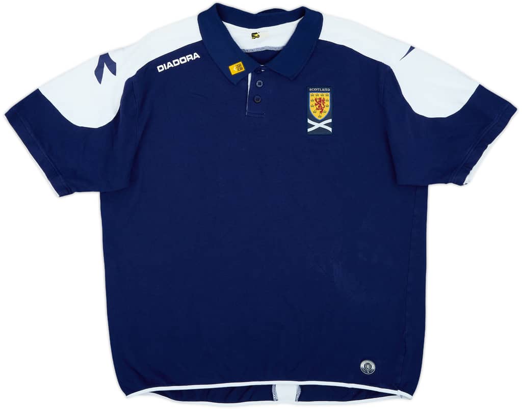 2007-08 Scotland Diadora Polo Shirt - 8/10 - (XL)