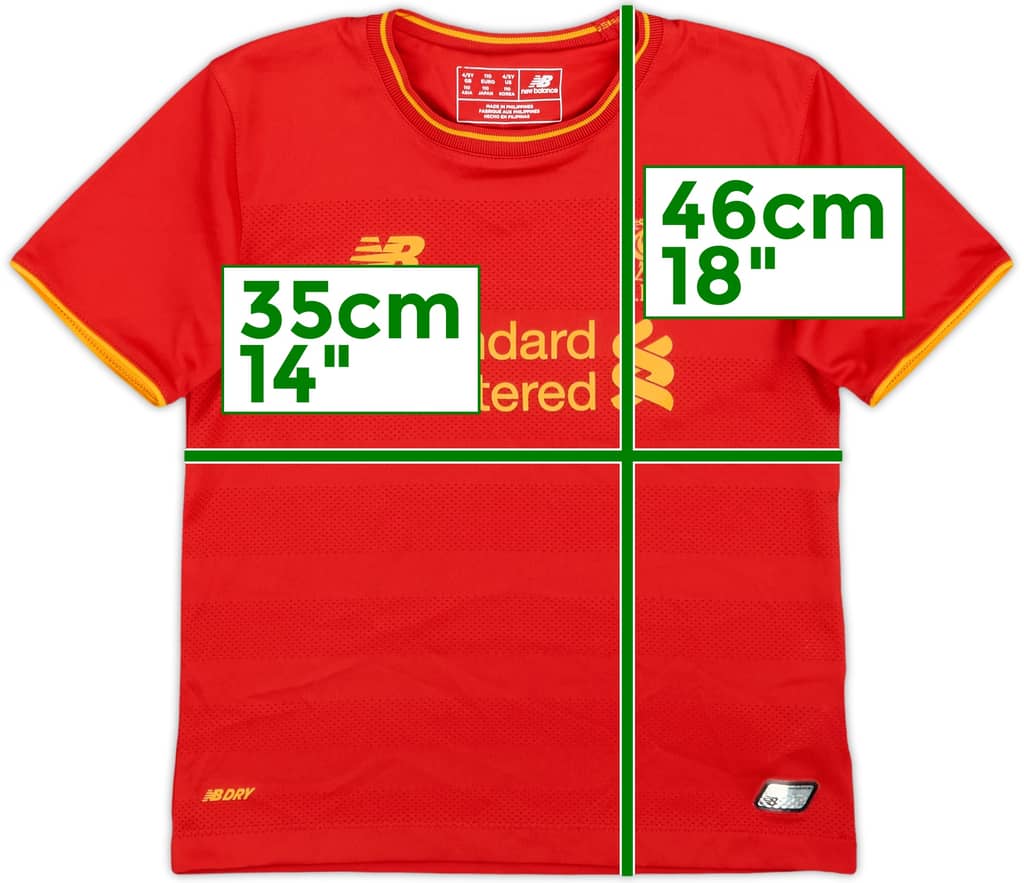 2016-17 Liverpool Home Shirt - 8/10 - (4-5 Years)