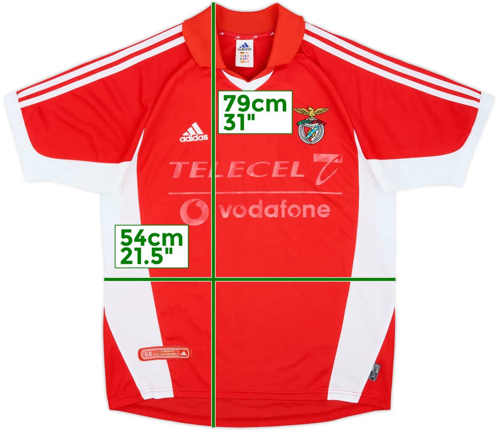 2001-02 Benfica Home Shirt - 5/10 - (M)