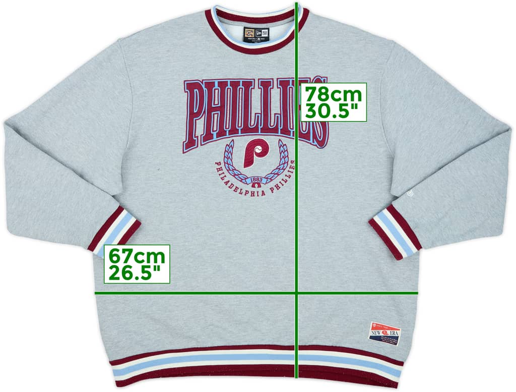 2023 Philadelphia Phillies Cooperstown Collection New Era Sweat Top - 6/10 - (XXL)