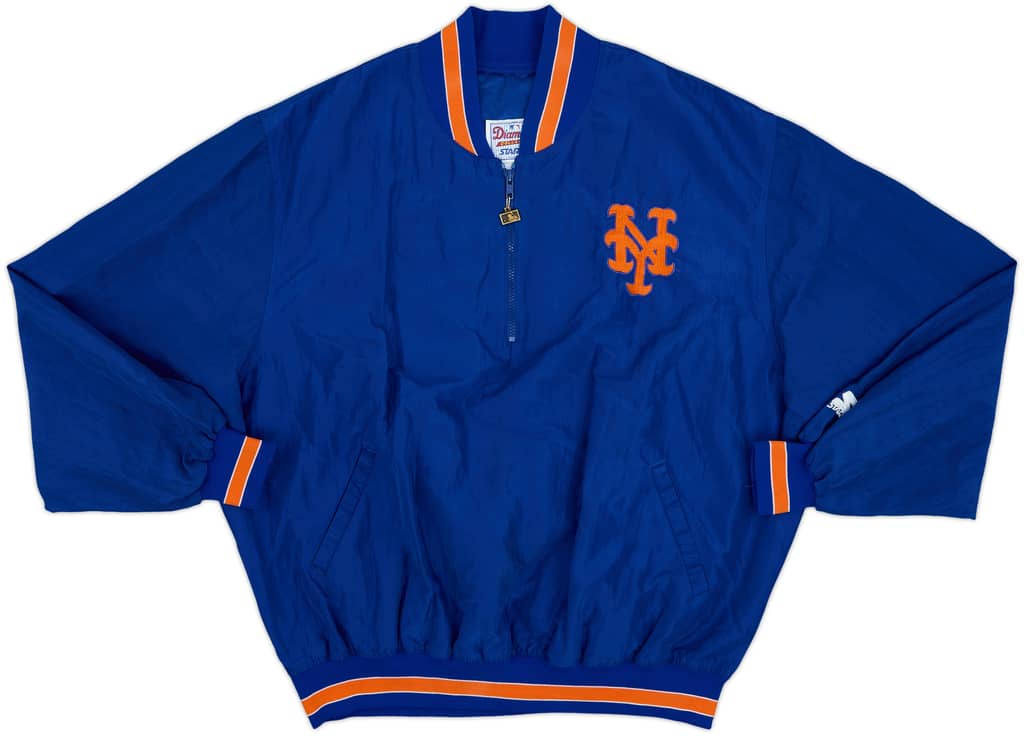 1990s New York Mets Starter 1/4 Zip Dugout Jacket - 9/10 - (XXL)