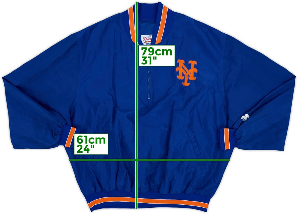 1990s New York Mets Starter 1/4 Zip Dugout Jacket - 9/10 - (XXL)