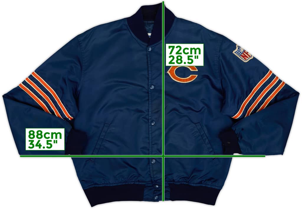 1980s Chicago Bears Starter Satin Varsity Jacket - 5/10 - (L)