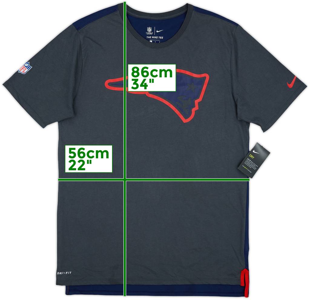 2017 New England Patriots Nike Dri-Fit Tee (L)