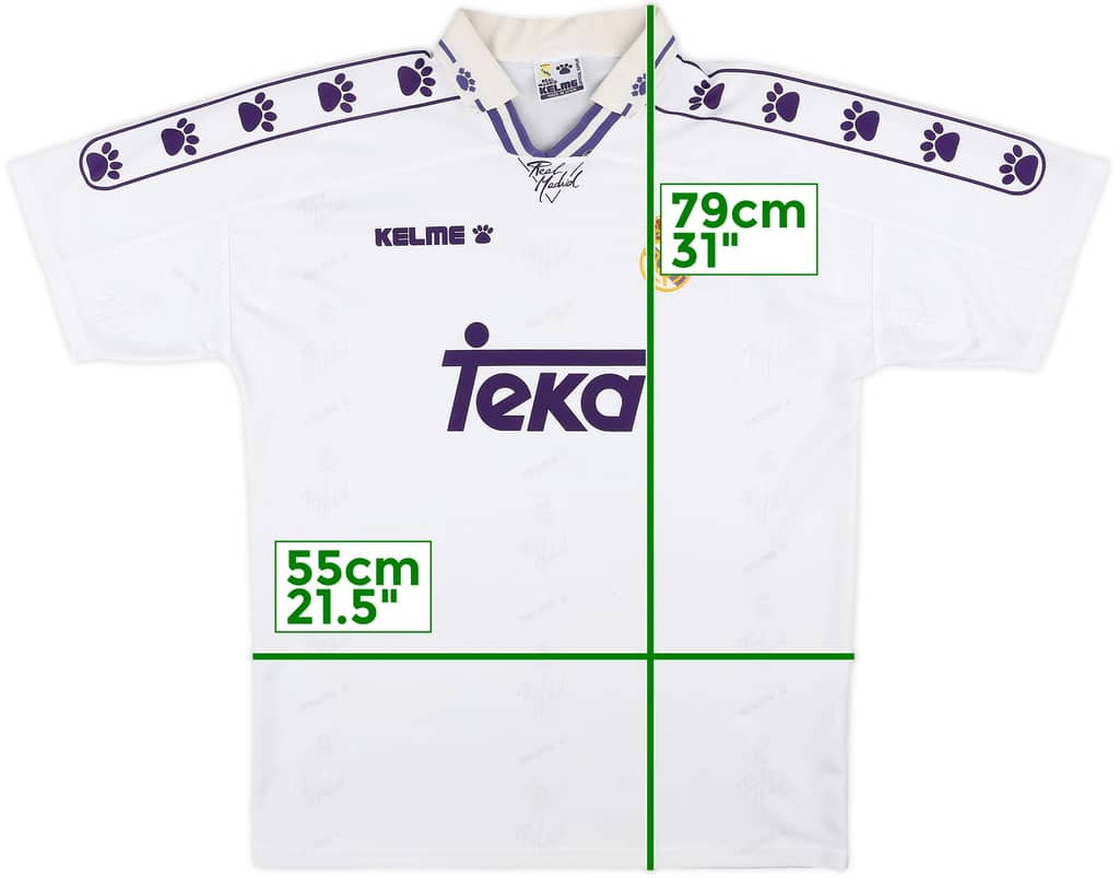 1994-96 Real Madrid Home Shirt - 8/10 - (L)