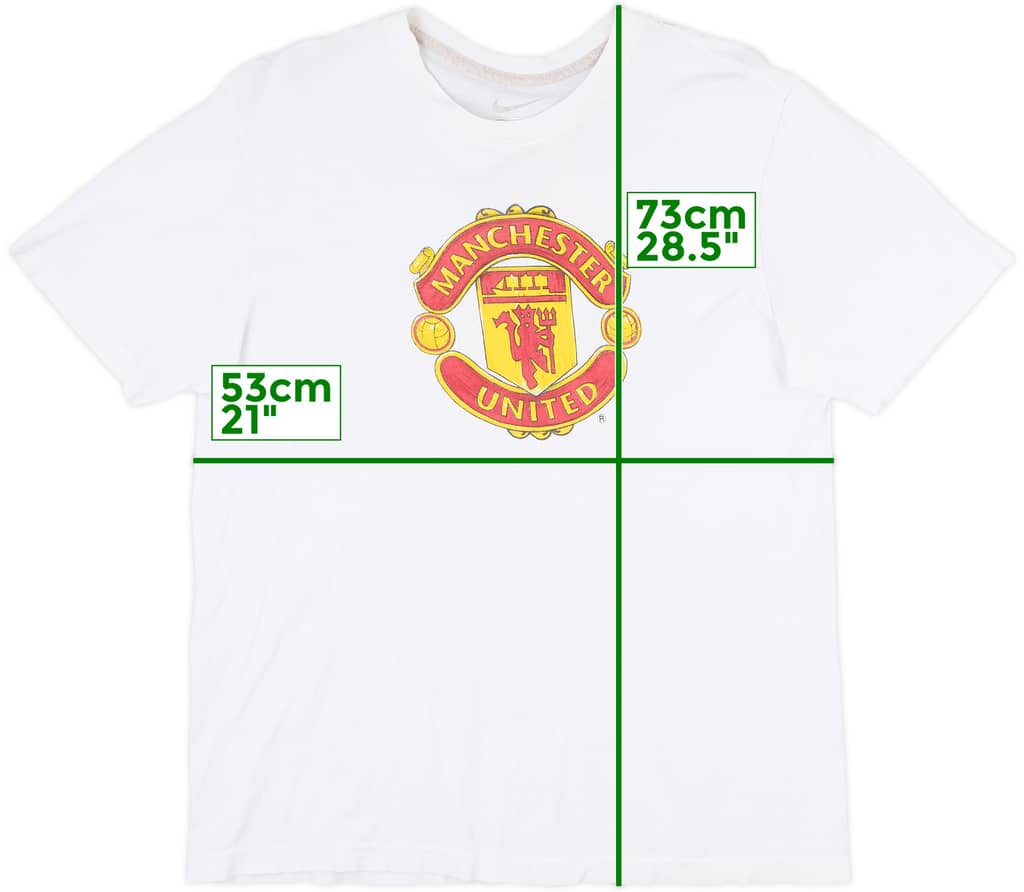 2012-13 Manchester United Nike Graphic Tee - 8/10 - (L)